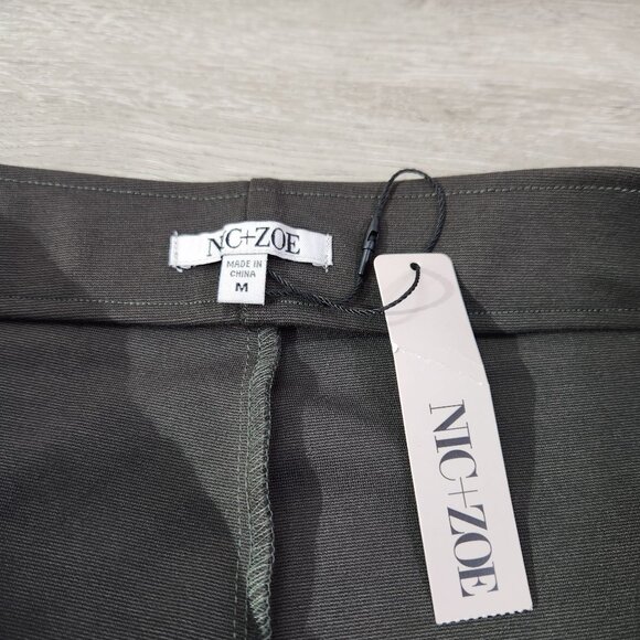 Nic & Zoe Drapey Ponte Wide Leg Ankle Pant In Briar New With Tags Women's Size M - Picture 11 of 14